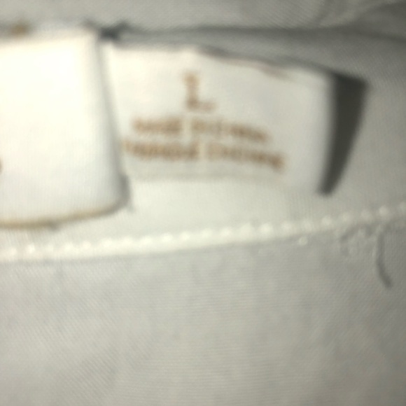 Bishop + Young -L- Crisp White Shirt elastic back- full sleeve- new or like new - Picture 5 of 14